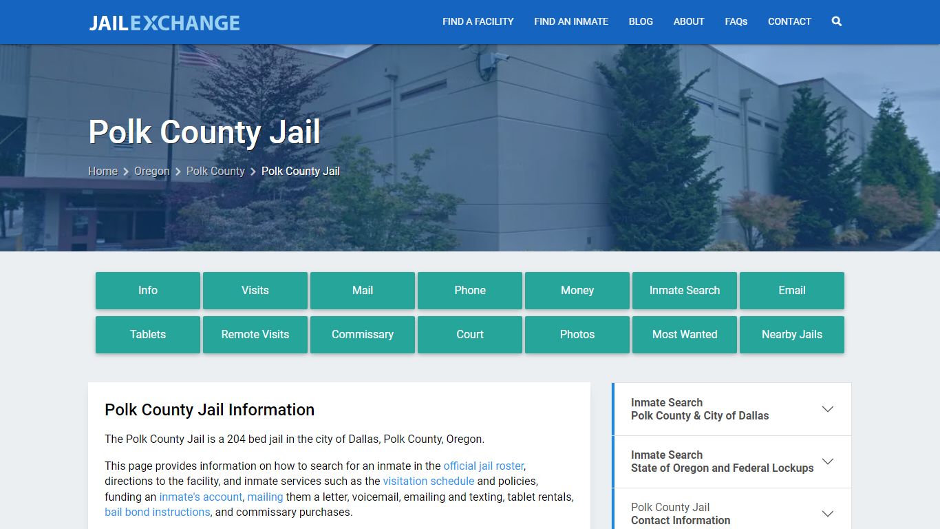 Polk County Jail, OR Inmate Search, Information - Jail Exchange
